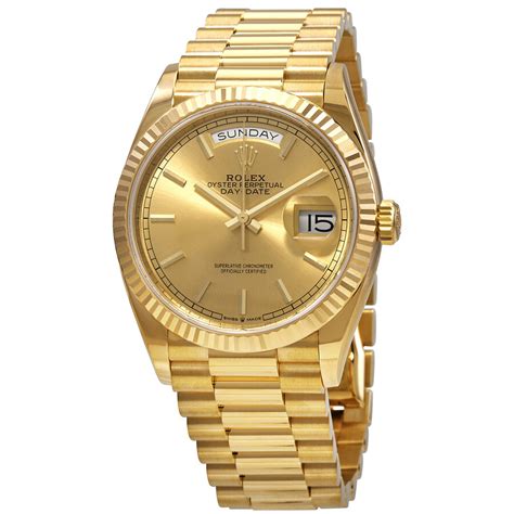 rolex day date gold silver dial|38mm rolex day date.